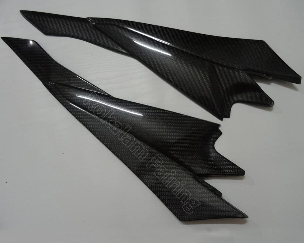 2 x Carbon Fiber Tank Side Covers Panels Fairing For GSXR600 GSXR750 2008 2009 2010 K8 Tank Side Cover Panel