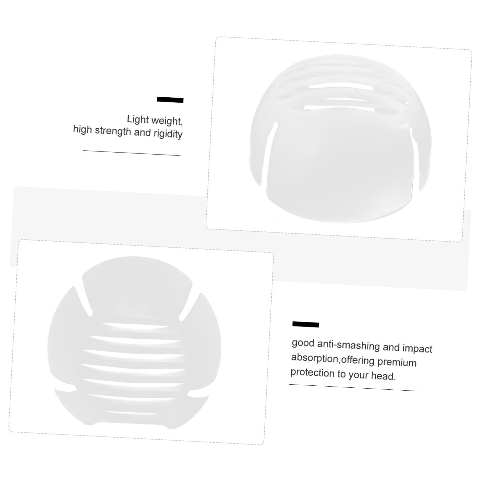 UKCOCO 3piezas Casco De Seguridad Vented para Protección De Cabeza Ligero y Transpirable para Construcción y Trabajo Industrial Protección Antichoque y Resistente