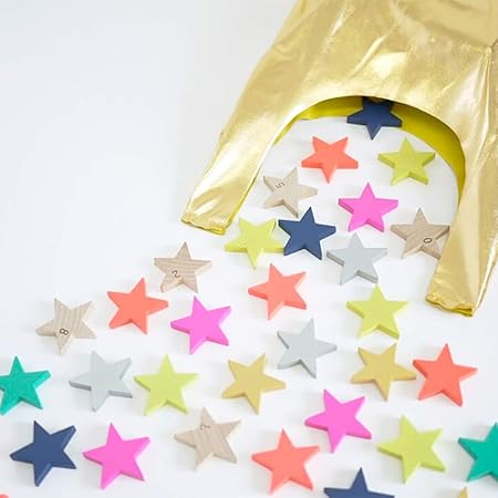 Amazon Kiko キコ たなばた ドミノ100ピース Tanabata 木製玩具 積み木 ままごと 星 木のおもちゃ 星のドミノ 知育玩具 ドミノ おもちゃ