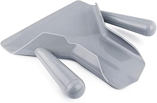 French Fry Bagger Scoop,Commercial Fry Bagger Scooper with Dual Handle,Popcorn Bagging Machine Rock Sugar Snack Dessert Spoon