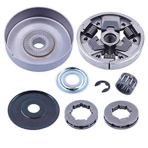 Adefol Clutch Drum Rim Sprocket Kit for Stihl 026 MS260 024 MS240 Chainsaw 325-7 325-8 Replace Parts 112 1160 2051