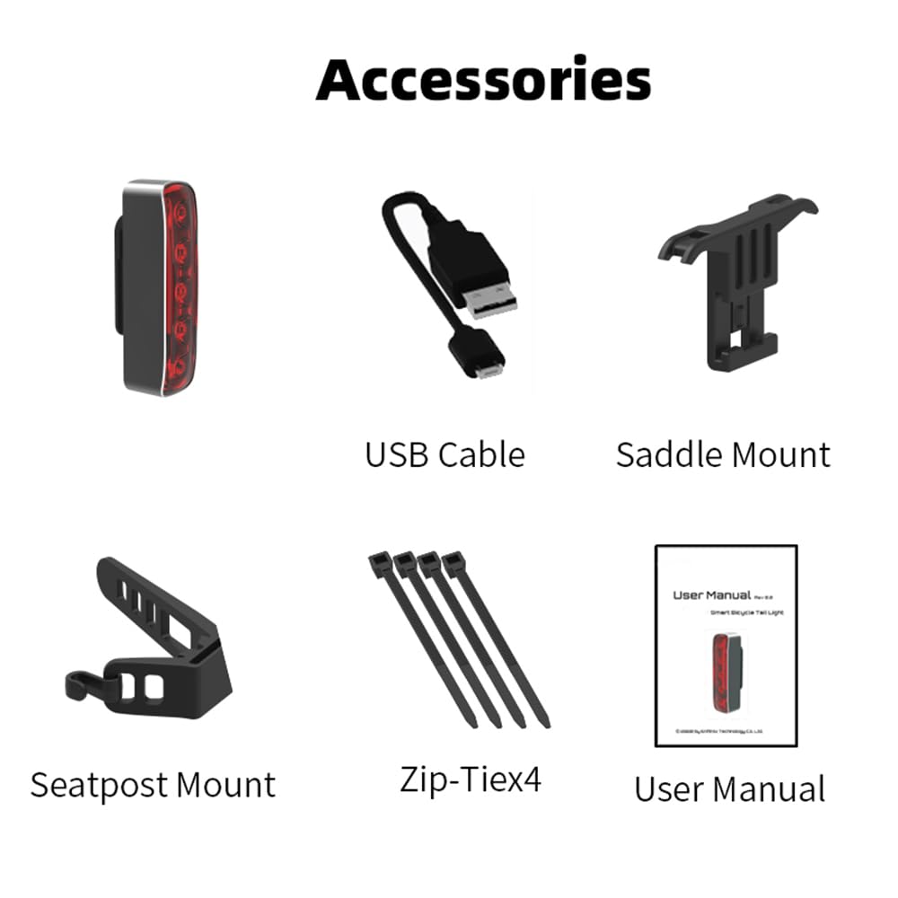 Światło tylne Rower Automatyczny hamulec Tylne światło Night Cycling Smart Sensing MTB Road Bike Seatrest Lamp