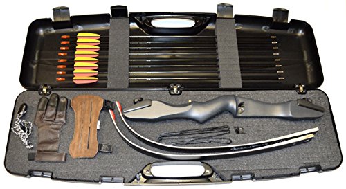 Ragim Matrix Evo Recurvebogen Einsteigerset mit Koffer, 16 lbs, 56 Zoll, Beidhändig