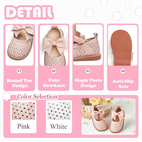 Image of Flaryzone Toddler Little Girl Mary Jane School Uniform Oxfords Flat Dress Shoes
