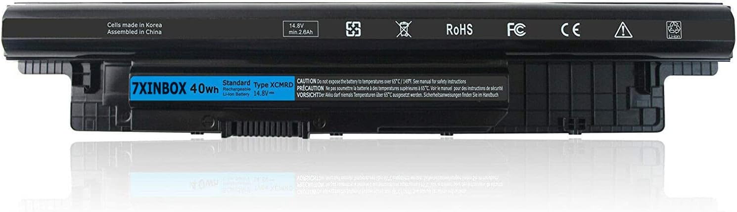 14.8V 40Wh XCMRD MR90Y Replacement Laptop Battery Compatible with Dell Inspiron 14 15 17 N3421 N3421 3521 5421 3521 5521 3721 5721 2421 2521 14r 15r