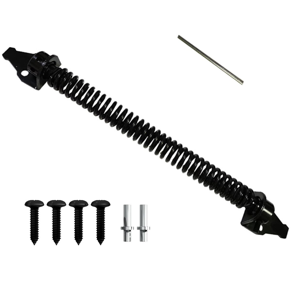 Kit de portail de clôture avec ferme-porte à ressort automatique en acier