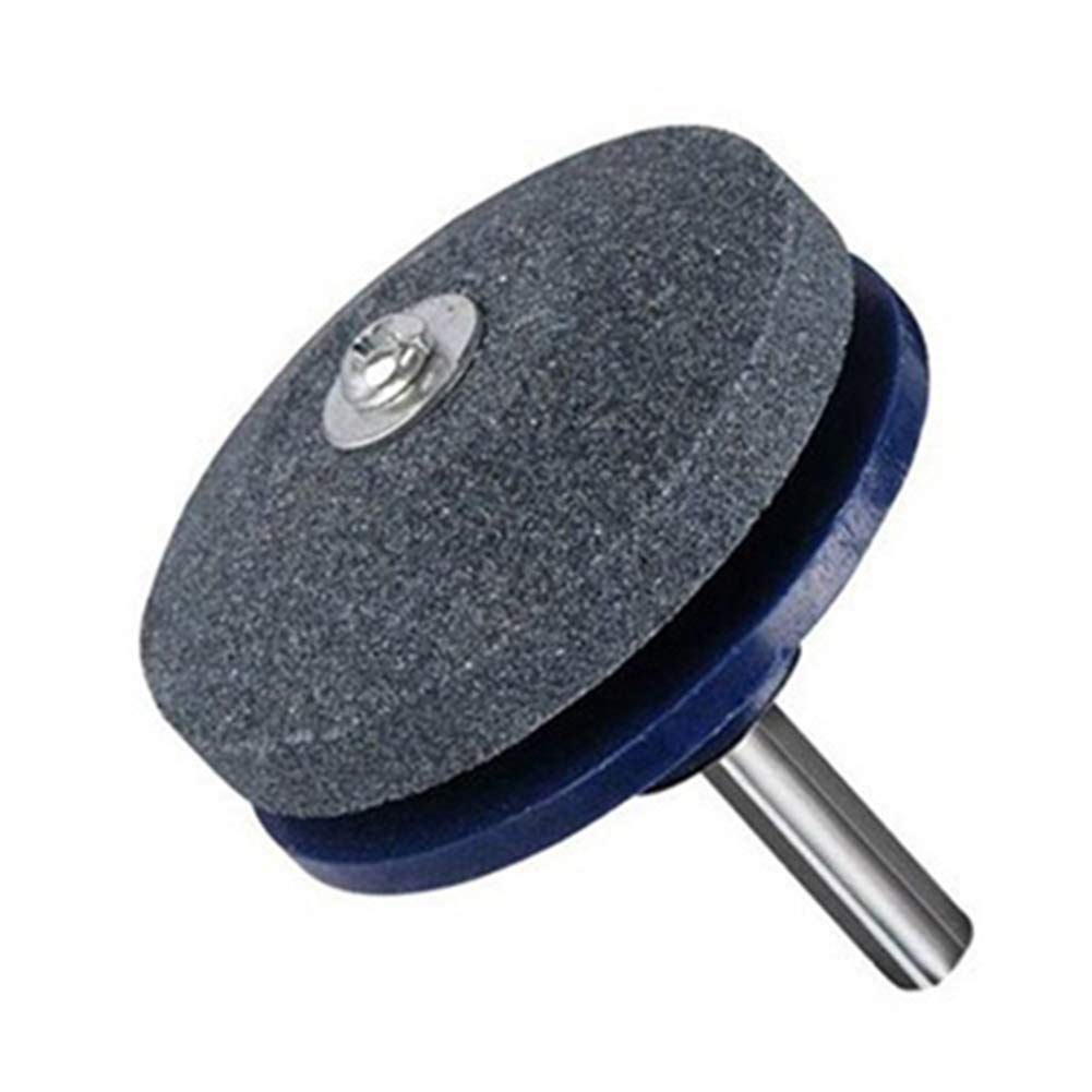 SEAFRONT Afilador de Cortacésped, Accesorio para Taladro, Paletas de Corindón Marrón de Primera Calidad/amoladora de Ala para Taladro Eléctrico, Afilador de Cuchillas Eficiente de 2,17 Pulgadas para