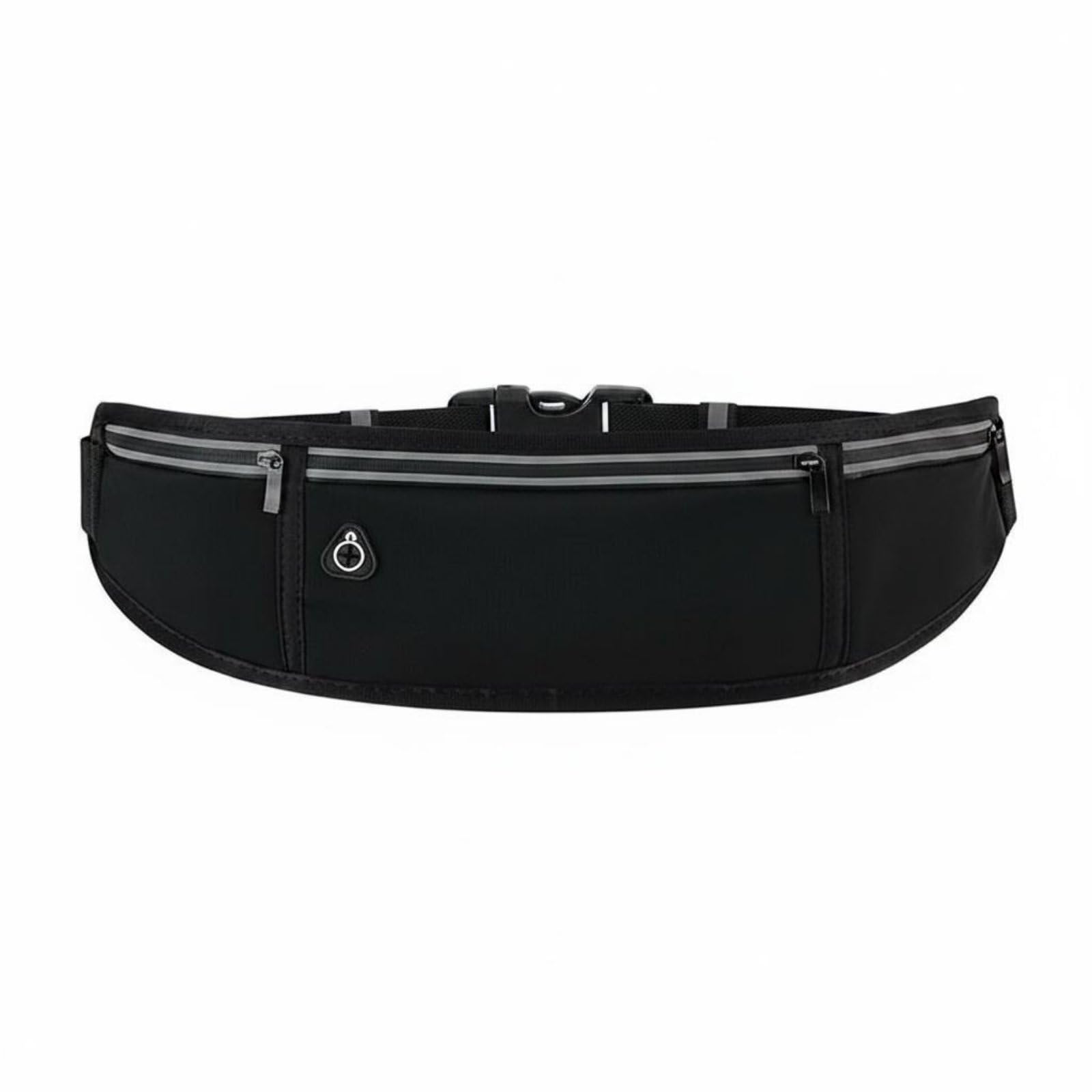 Ultra-Thin Slim Anti-Theft Waist Bag No-Movement Elastic Running Belt Bag Adjustable Strap Running Waist Pack Lightweight, Black|Waist Packs & Bags-image-18