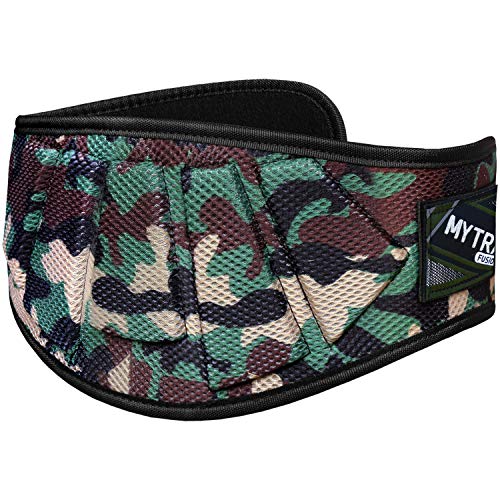 Mytra Fusion Ultra Sleek Camo Fitness Weight Lifting Belt for Heavy Lifting, CrossFit, Bodybuilding & Training Ideal for Both Men and Women (Camo Green, X-Small) – Image 6