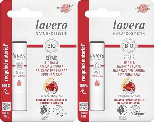 Lavera Organic Repair Lip Balm New 4.5g (Confezione da 2)