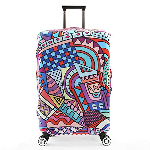 wxlmom Funda Maleta Patrones Abstractos De Viaje Suave De Anti-Polvo Fundas para Maletas,3D Elástica Luggage Cover con Cremallera,Equipaje De Viaje Cubierta(S)