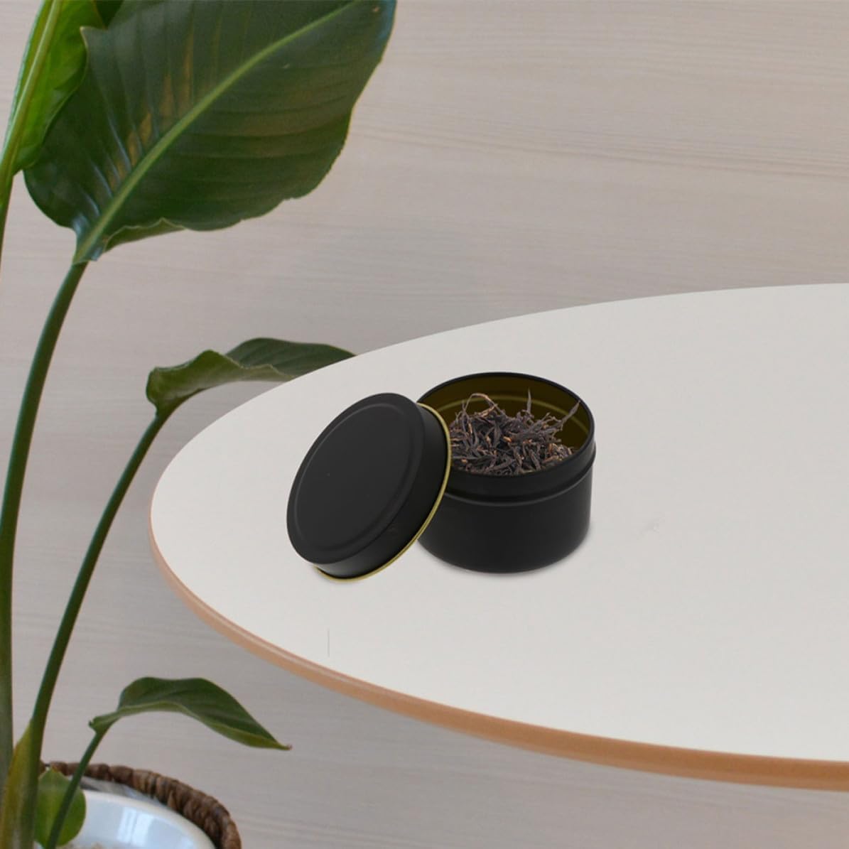 18pcs Black Tinplate Candle Cans with Lids for Soy and Scented Candles, Round Heat-Resistant Storage Jars for Wedding and Special Occasions