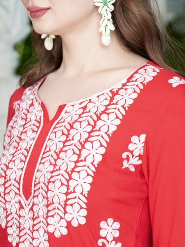 Image of ANNI DESIGNER Cotton Blend Women Regular Kurti