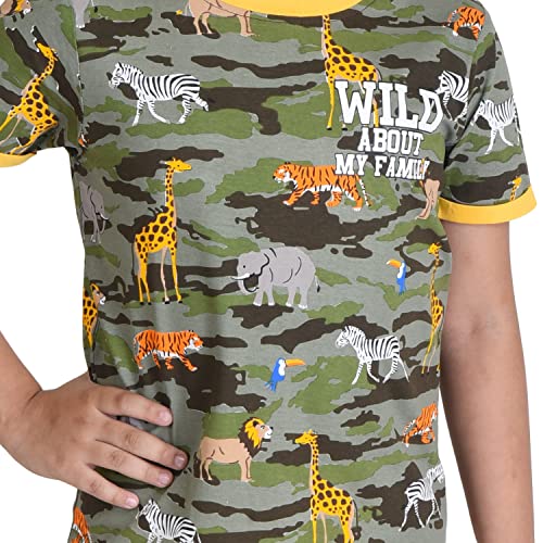 Image of Clothe Funn Boys Printed Cotton Half Sleeves T-Shirt & Shorts Set