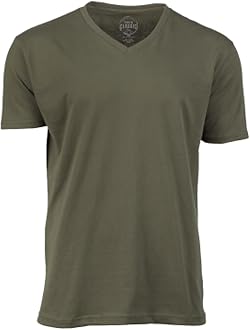 True ClassicMens V Neck T Shirts – Soft, Fitted Undershirts for Men Pack – Mens Undershirts – Cotton Blend, Tag-Free