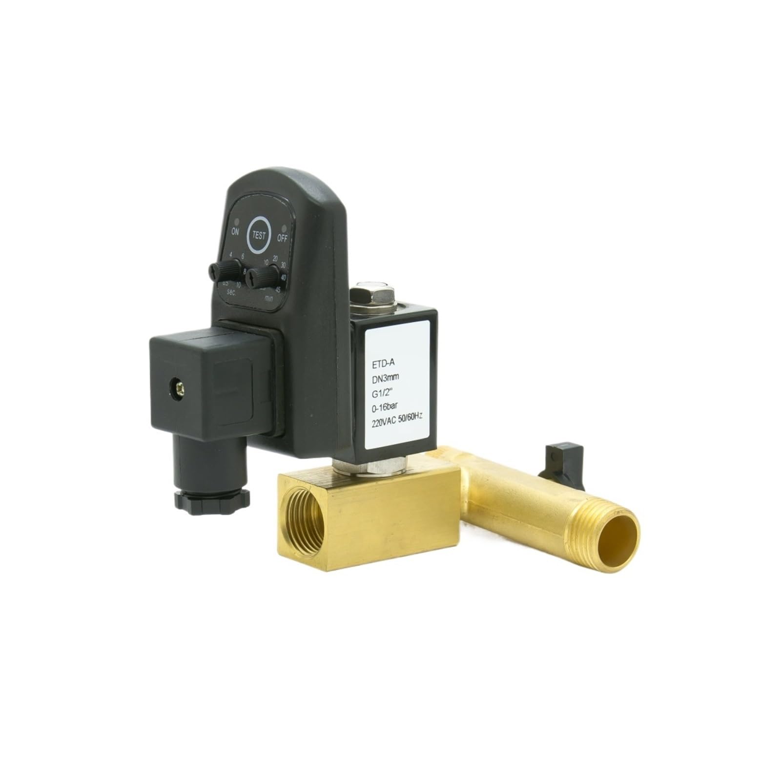Électrovanne laiton 1/2 electrovanne vidange directe 0-16 bar NC