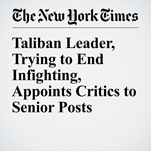 Taliban Leader, Trying to End Infighting, Appoints Critics to Senior Posts cover art