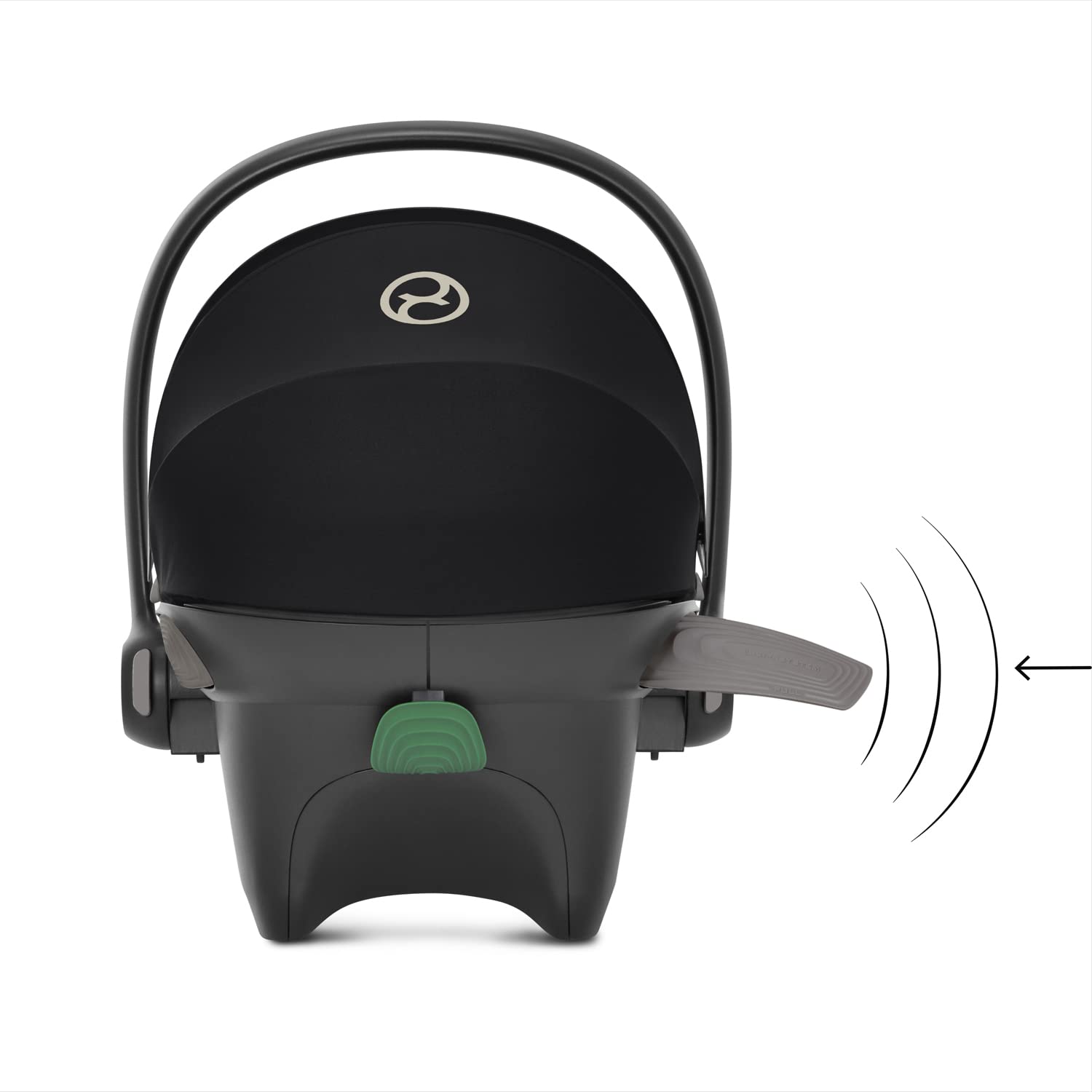 CYBEX Gold Seggiolino Auto Aton S2 i-Size, Dalla Nascita a circa 24 Mesi, Max. 13 kg, Con Riduttore per Neonato, Compatibile con SensorSafe, Moon Black