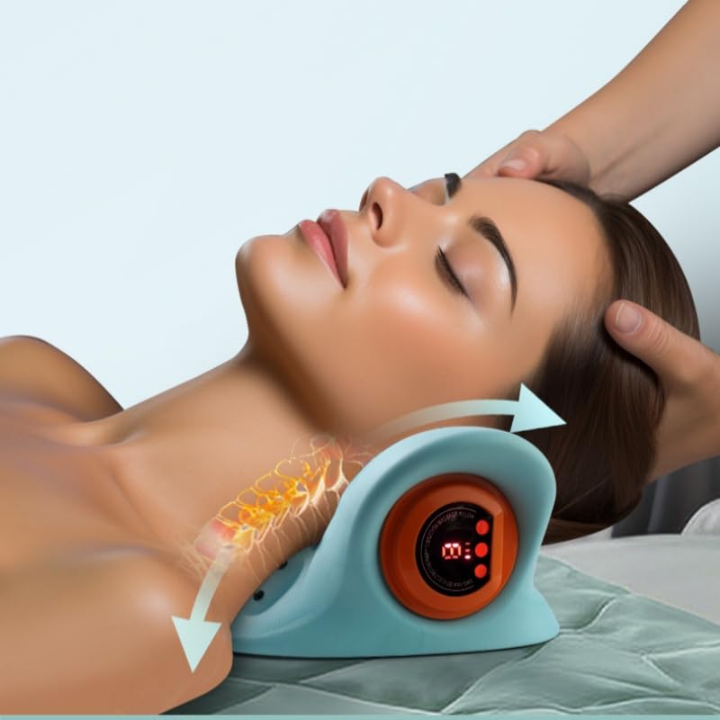 olemia NuvoWave - votre masseur à domicile Masseur Cervical EMS - Chaleur Température Constante - 3 Modes - 6 Niveaux d'Intensité