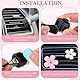 8 Stück Auto Zubehör Innenraum Frauen, Gänseblümchen Blumen Lufterfrischer Clip Auto Diffuser Deko Innendekorationszubehör Car Vent Clips für Wohnzimmer Büro (Rosa)