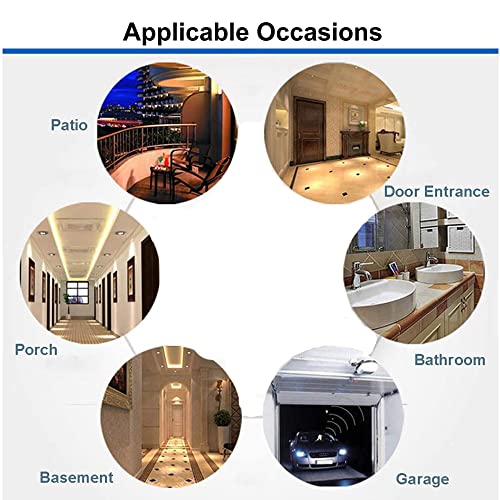 Lphumex LP2G3373 2Pcs Motion Activated Light Sockets, E26/E27 Screw In Add On/Off Motion Sensor Sockets thumb #7