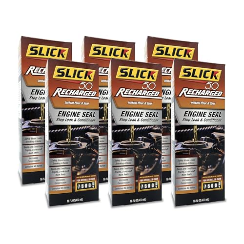 Slick 50 Recharged Engine Seal Stop Leak & Conditioner | 16 oz., 6-Pack