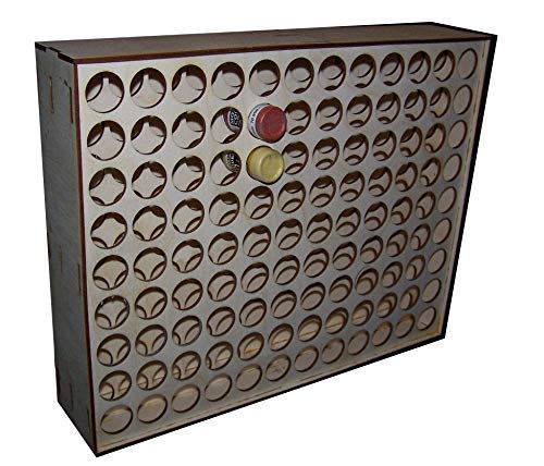 Wood Paint Bottle Rack Organizer for VALLEJO ONLY EYE DROPPER STYLE BOTTLE - 108 Bottle Wall Mountable - 17ml / 0.574838oz Bottle Version