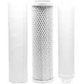 Compatible for Replacement Filter Kit for Puromax PC4 RO System - Includes Carbon Block Filter, PP Sediment Filter & Inline Filter Cartridge