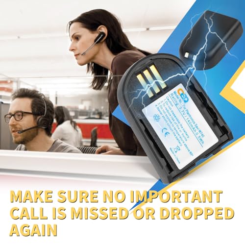 2pcs 82742-01 204755-01 Replacement Battery for Plantronics Savi W740 W02 W745 W720 W440 W445 WH500 CS540XD WH500A W440-M W740-M C054A C074,PN:84598-01 86507-01 Wireless Headsets Headphones Repair. - Image 2