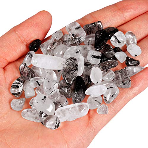 Nupuyai 0.5lb MoonStone Crystal Chip Stones, Irregular Shape Tumbled Crushed Healing Stones Quartz Rocks for Home Decor - Image 2