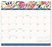 Orange Circle Studio 2019 Magnetic Monthly Calendar Pad, August 2018 - December 2019, Bold Blossoms