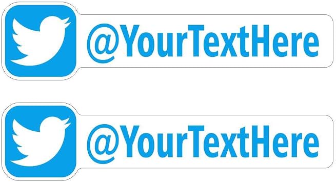 Custom Twitter Stickers 2 Pack