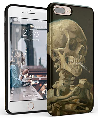Coque iPhone 6/7/8 Plus Van Gogh mince anti-rayure motif squelette - 3