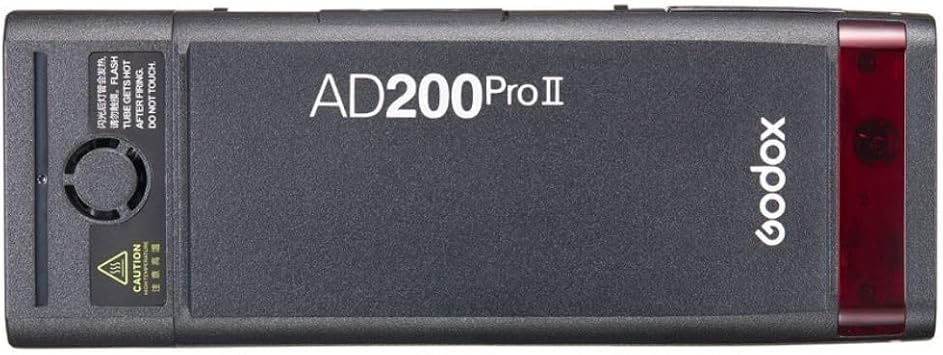 Godox AD200 PRO II TTL Pocket Flash Kit with H200J II and H200 II Flash Heads, Color Screen Display and LED Modeling Lamp