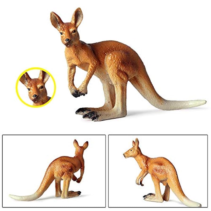 超リアル　カンガルー お腹の袋に子供　繊細な工芸品 全長16㎝　高さ18㎝ 超リアル カンガルー お腹の袋に子供 繊細な工芸品 全長16㎝ 高