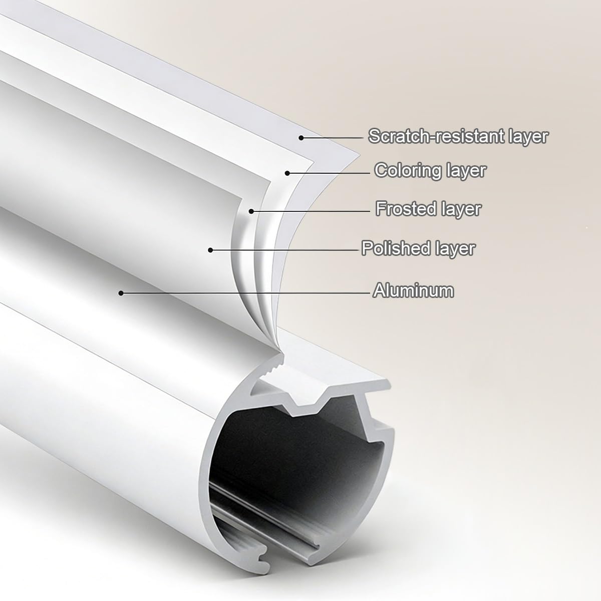 Dwurzędowy aluminiowy system szyn do zasłon z okrągłymi końcówkami - cichy naścienny karnisz do przegrody prywatności w biurze 640 cm czarny - stylowy i