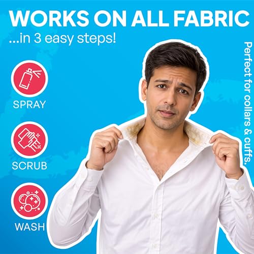 Image of GoStains Fabric Stain Remover for Clothes 200ml | Instant Fabric Stain Remover Spray | Biodegradable, Non-Bleach | Effective on Collar, Cuff, Grease, Tea & Coffee Stains