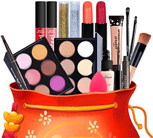 24pcs Professional makeup kit, Make up set teenagers girls, Girls make up set 9 to 12 With Lip gloss, eye shadow, mascara, eyeliner, concealer, etc.for Teenage & Adults