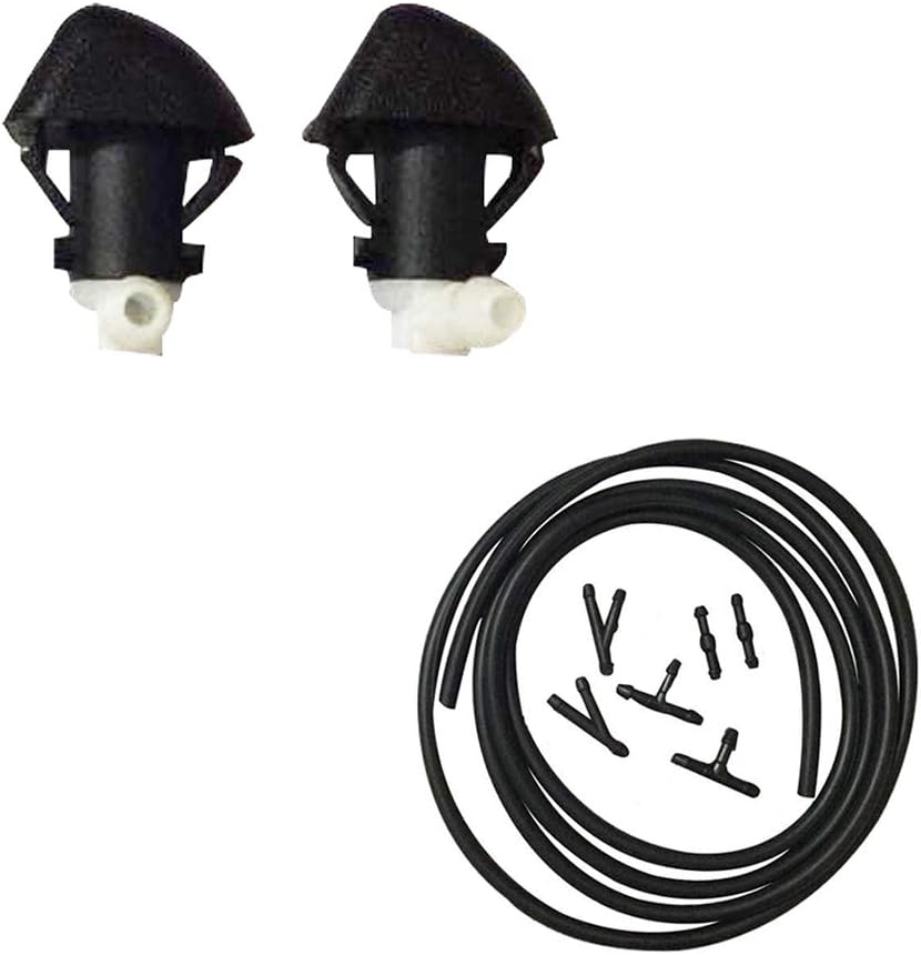 ZHParty 2 Pcs Front Windshield Washer Fluid Hose(7Ft Long) with