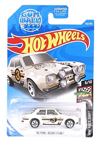 Hot Wheels '70 Ford Escort RS1600 HW Race Day 6/10 on Gum Ball 3000 Card