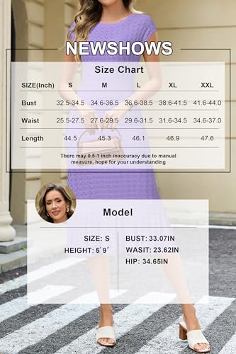 Image of Newshows Women's Hollow Slim Summer Fall Church Work Casual Sweater Dress | Machine Washable Knit Sweater Fabric, Hollow Design, Bell Sleeve, Business Casual, Church Teacher Outfits, Modest Dress