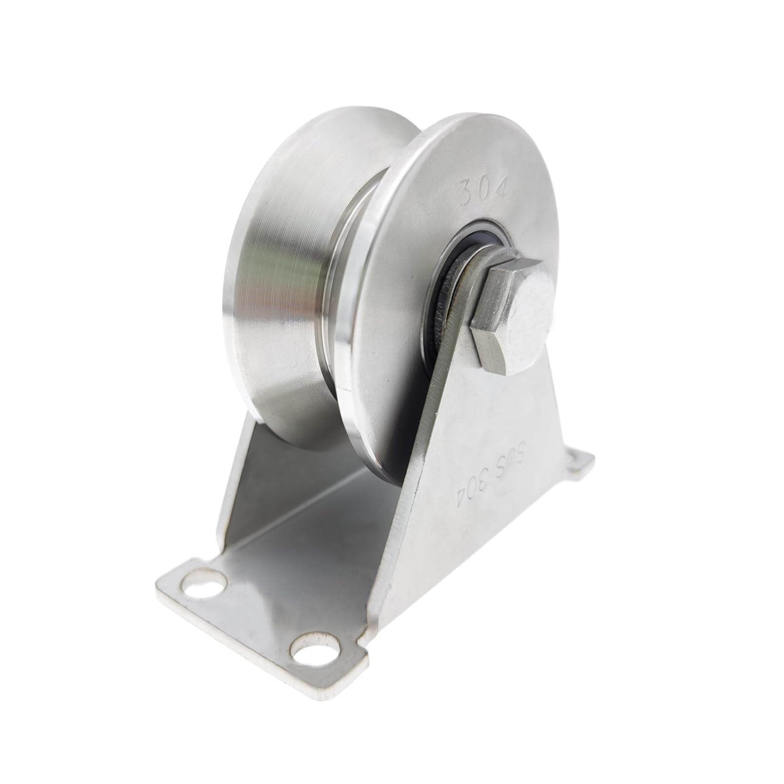 Buy 3in 304 Stainless Steel Sliding Gate Wheels V Groove Track Roller