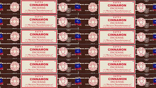 Satya Nag Champa Cinnamon Incense Sticks - Box 12 Packs