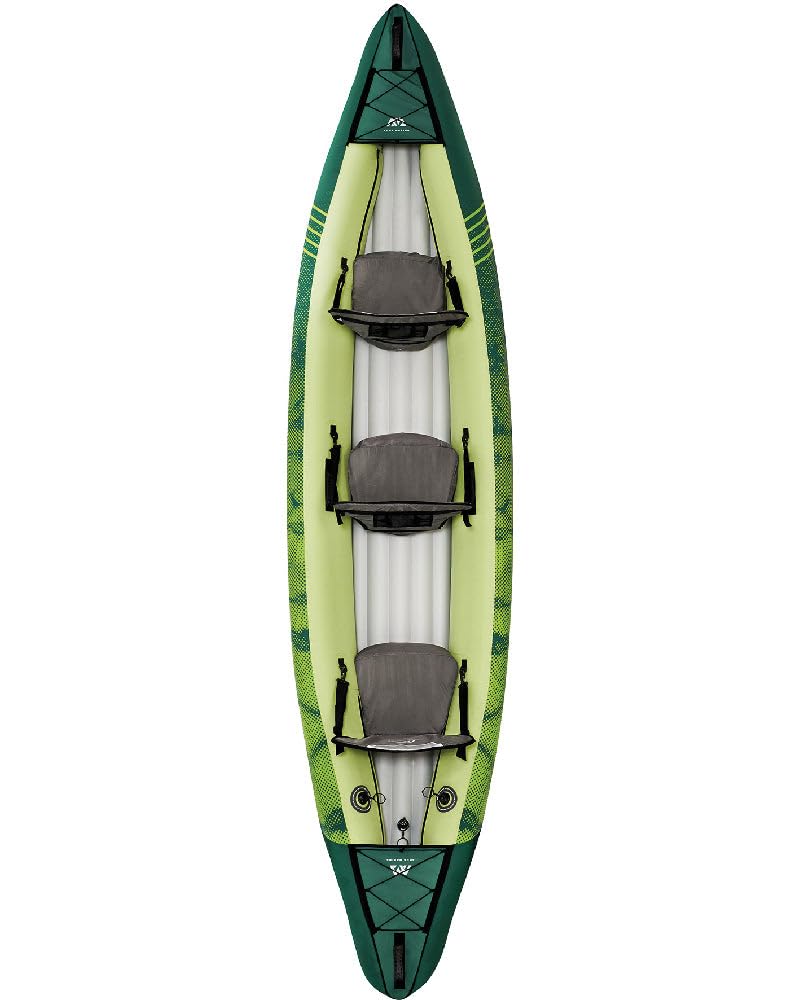 Aqua Marina , Kajak aufblasbar im Set für 2 – 3 Personen Ripple 2022 12‘2“ Paddelboot Kanu mit Paddel, Pumpe, Rucksack 370 x 85 cm