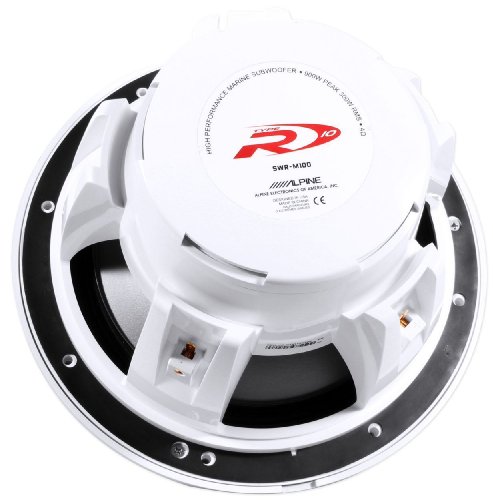 SWR-M100 - Alpine 10" Single 4-Ohm Type-R Marine Subwoofer