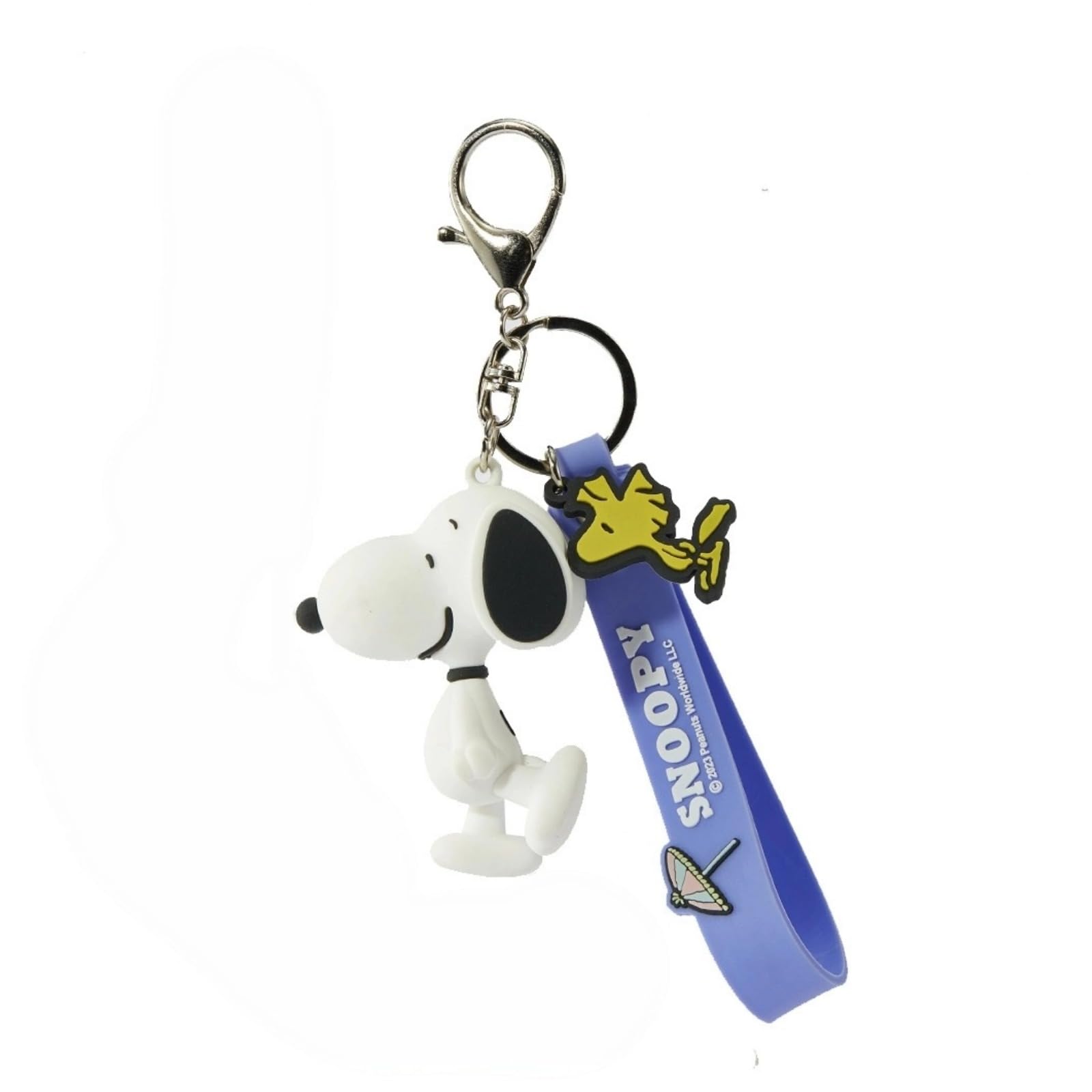 MINISO Snoopy Keychain Peanuts Bag Charm Collection Cute Bag Charm Key Chain for car key backpack birthday gifts