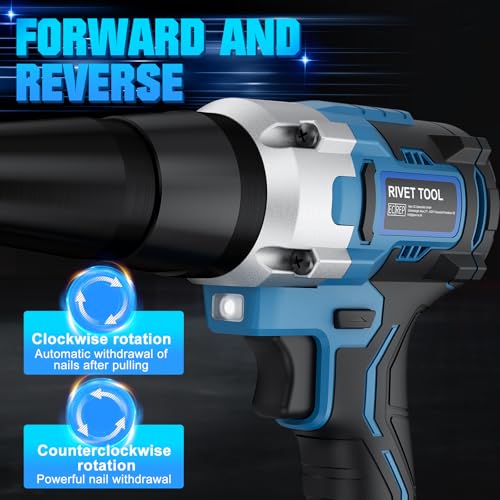 Cordless Rivet Gun for makita 18V Battery (NO Battery) Pop Rivet Gun for Screw drivers and Drills,Riveting Pliers Brushless Electric for BL1830 BL1850 BL1860 5 Cordless Rivet Gun for makita 18V Battery (NO Battery) Pop Rivet Gun for Screw drivers and Drills,Riveting Pliers Brushless Electric for BL1830 BL1850 BL1860 - Image 5