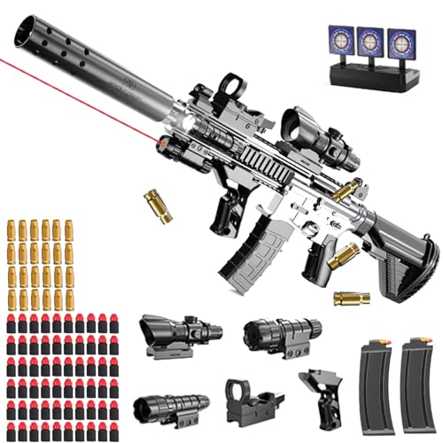 Spielzeug Pistole Kinder, Soft Bullet Toy Pistole,mit manuelles Nachladen, Soft Bullet Gun M416, Spielzeug-Schaumstoff-Blaster, Spielzeug Pistole für Erwachsene&14+Kindergeschenke