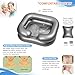 Goping Inflatable Hair Washing Basin with Neck Fit Movable Head Pillow Shampoo Basin for Elderly Disabled Pregnant Injured Bedridden, 0.28mm with User Manual, Silver