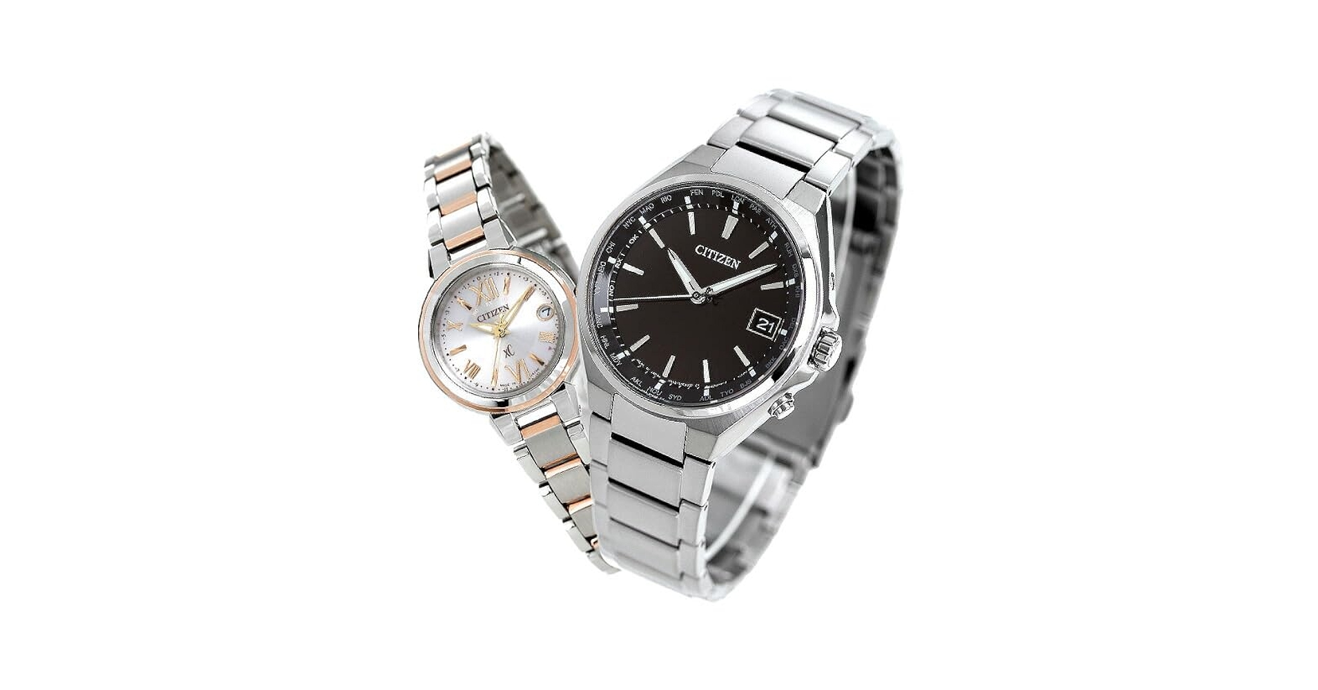 Amazon | [シチズン] CITIZEN アテッサ クロスシー 腕時計 ペア